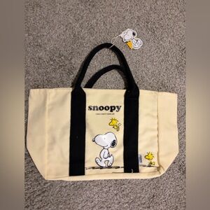 Snoopy Peanuts Miniso Tote Bag Woodstock Small I Have A Pretty Good Life NEW